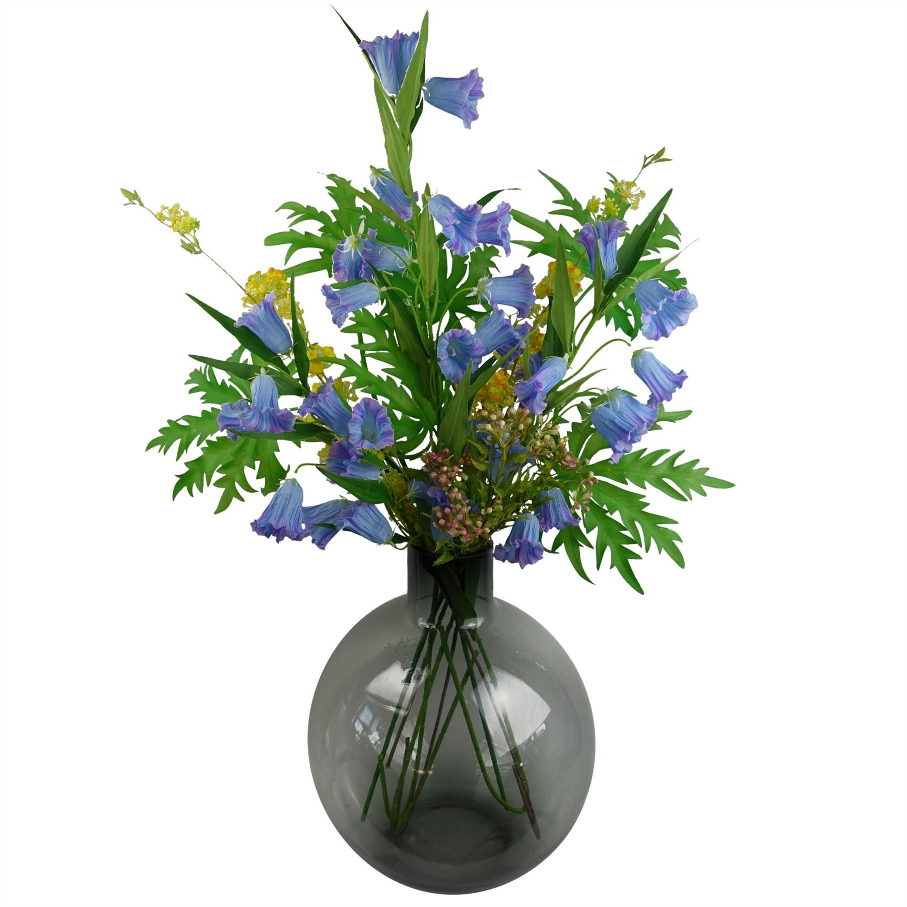 55cm Artificial Foliage Stem with Pink Berries – image 4