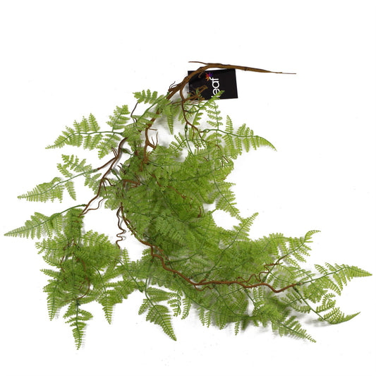 100cm Artificial Hanging Maidenhair Fern Plant Light Green – image 2