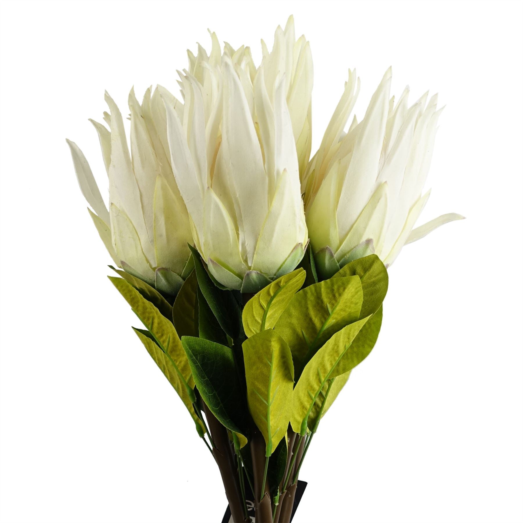 65cm Artificial Protea Sugarbush Flower Stem White – image 5