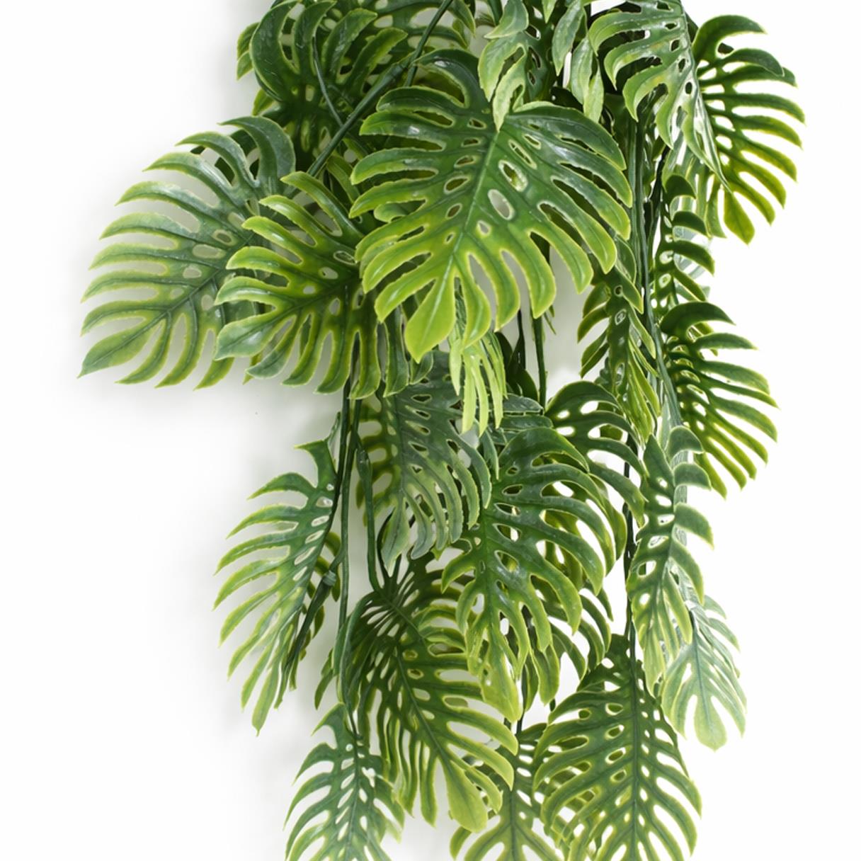 80cm Artificial Trailing Tropical Monstera Plant Sage Green – image 2