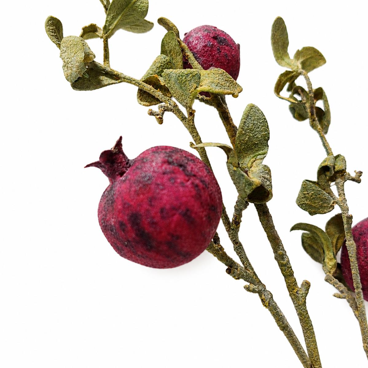 75cm Pomegranate Stem Artificial Purple – image 2