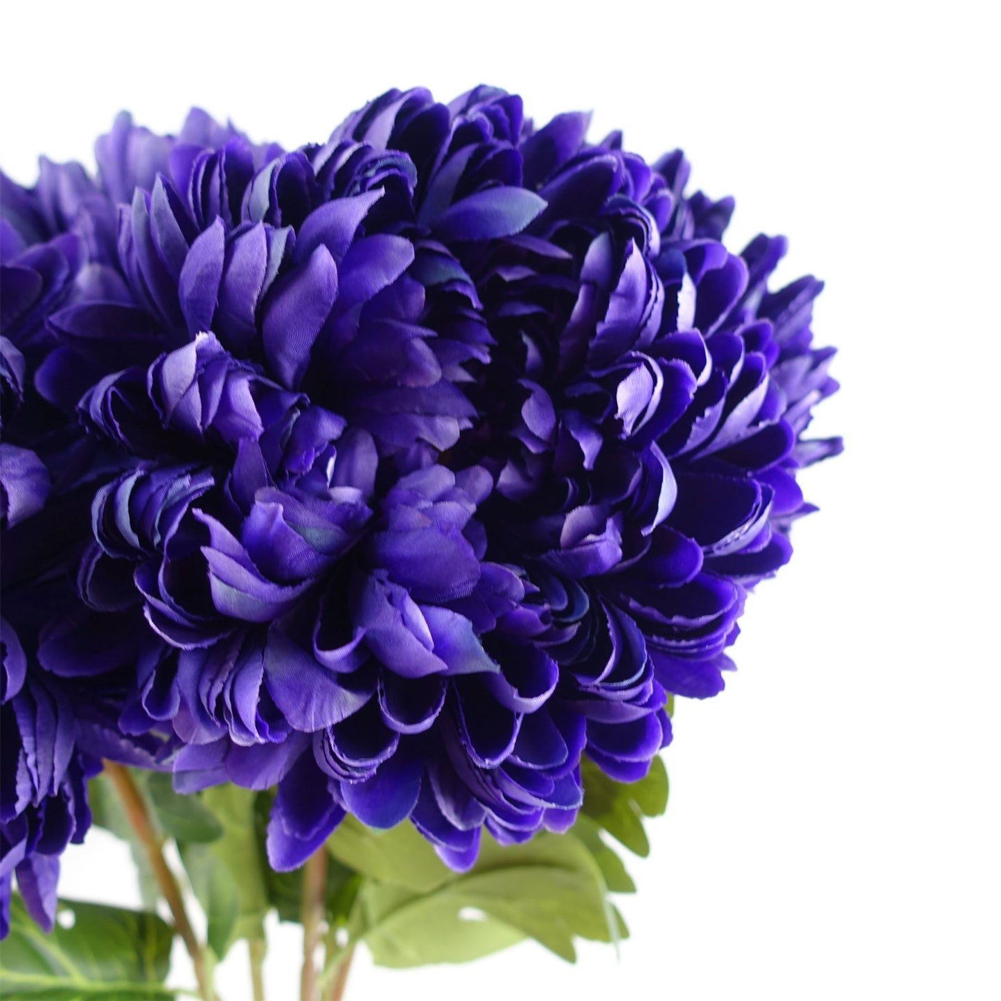75cm Artificial Extra Large Reflex Chrysanthemum Purple – image 3