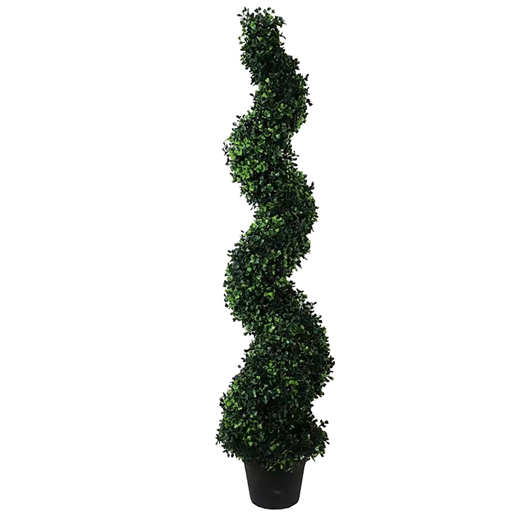 120cm Artificial Natural Boxwood Spiral Topiary – image 3