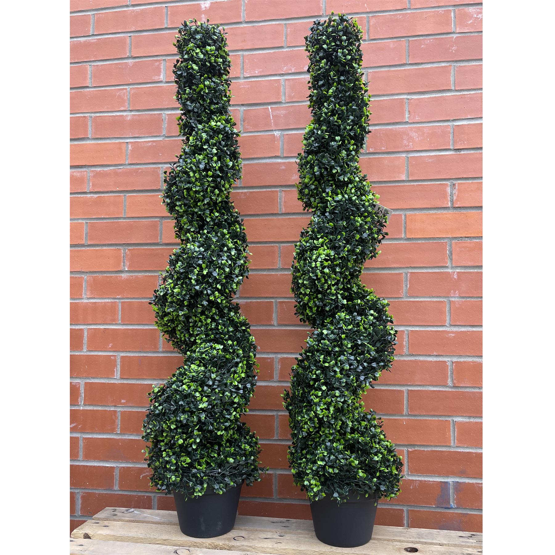 120cm Artificial Natural Boxwood Spiral Topiary – image 10