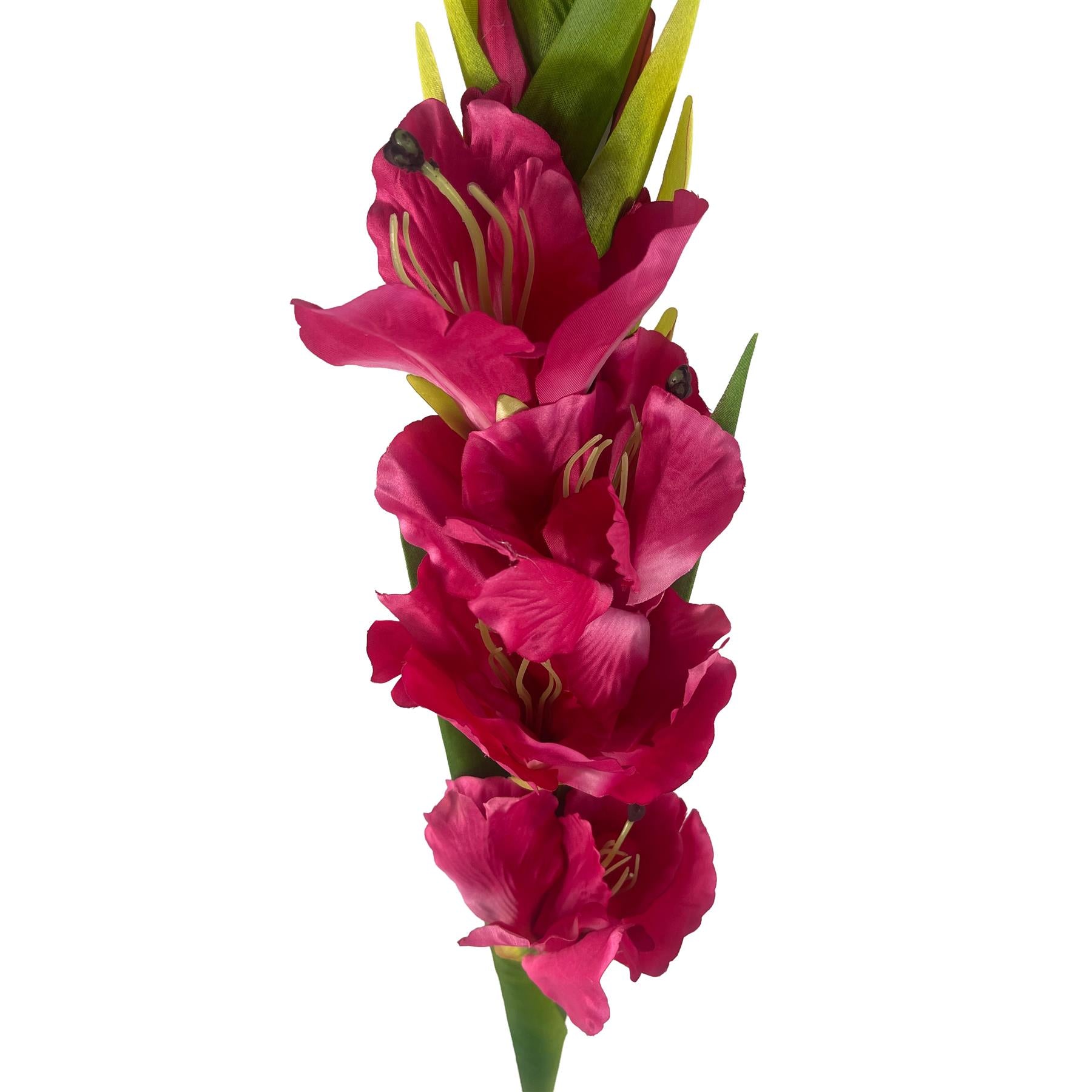 115cm Artificial Pink Gladioli Stem – image 4