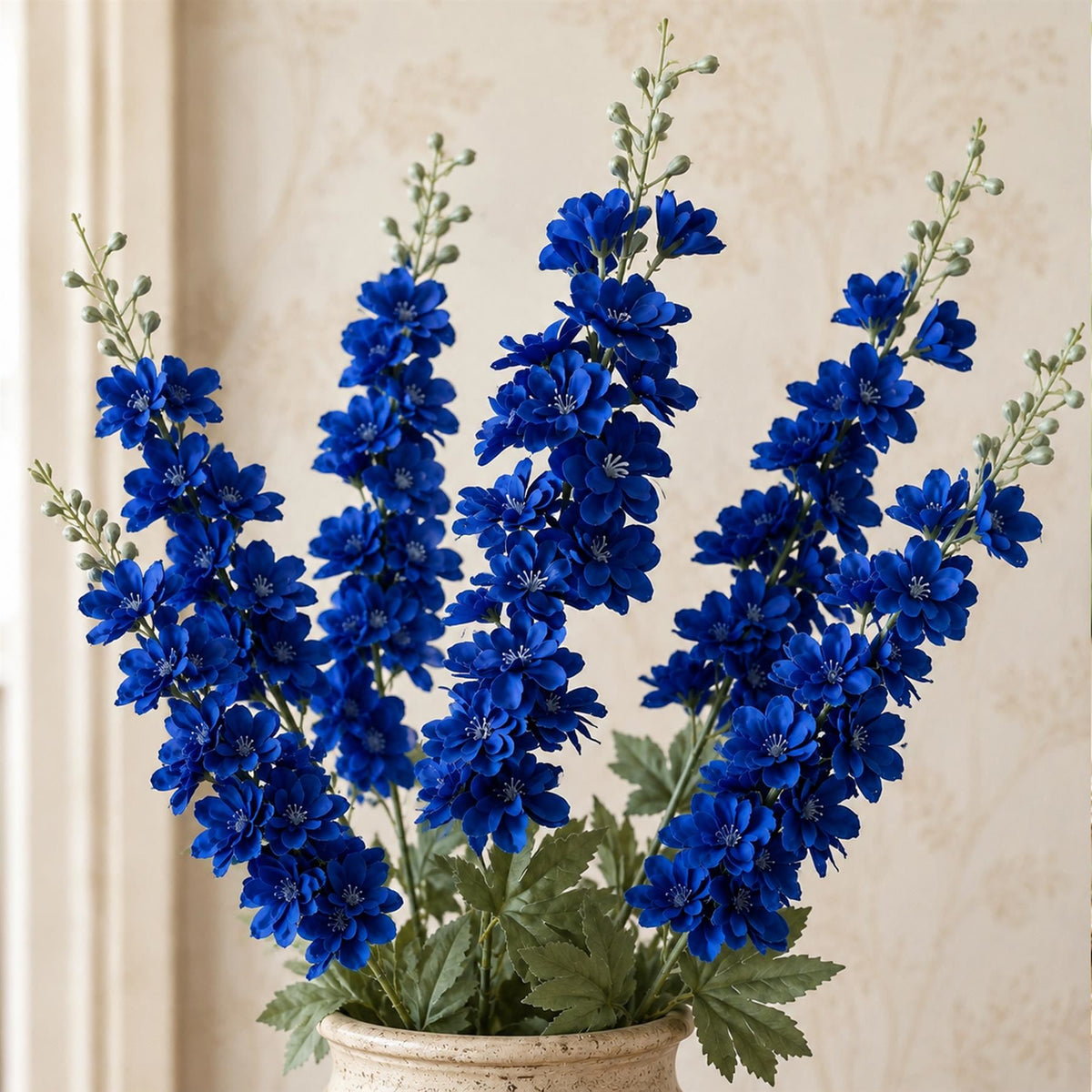 85cm Artificial Blue Larkspur Flower Stem