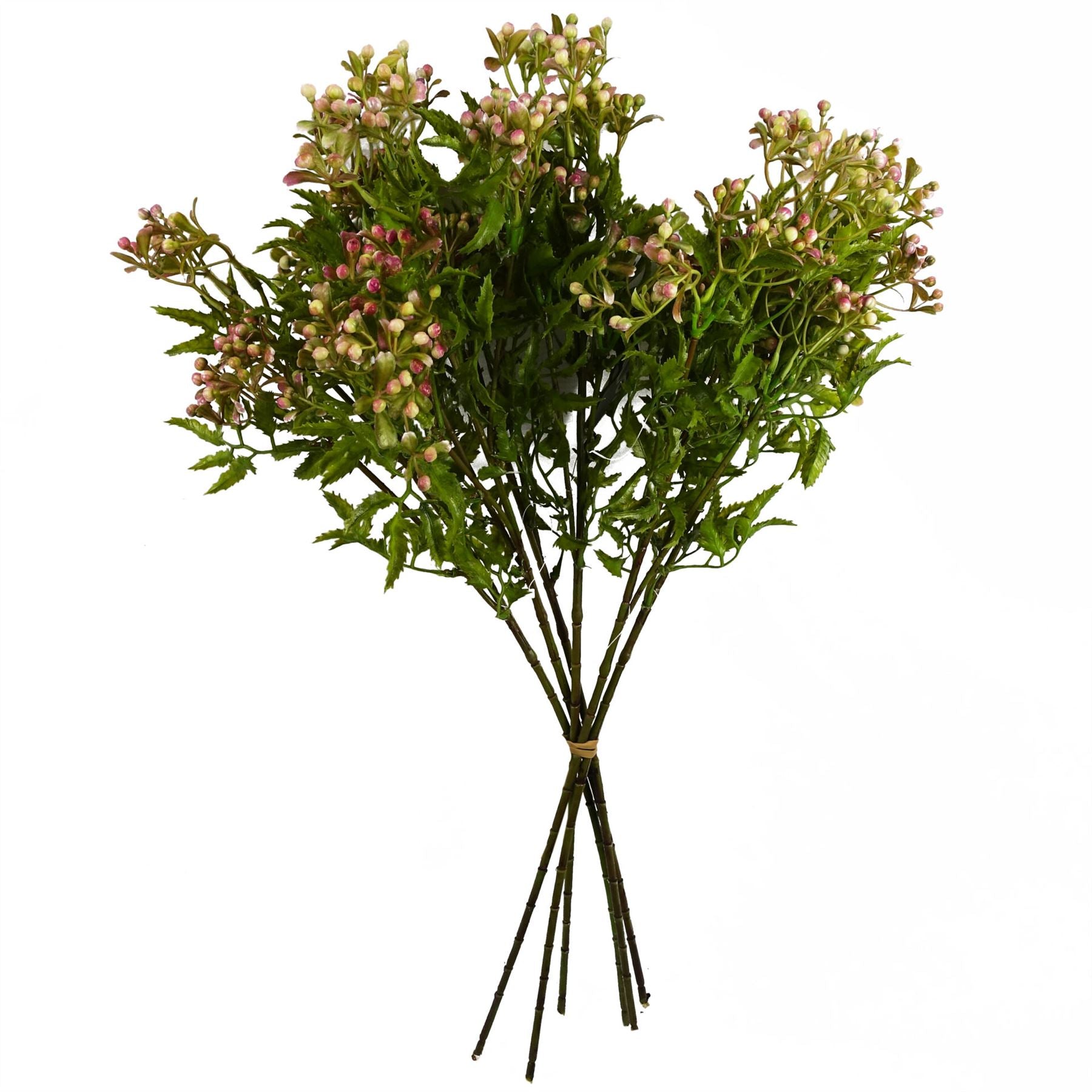 55cm Artificial Foliage Stem with Pink Berries – image 7