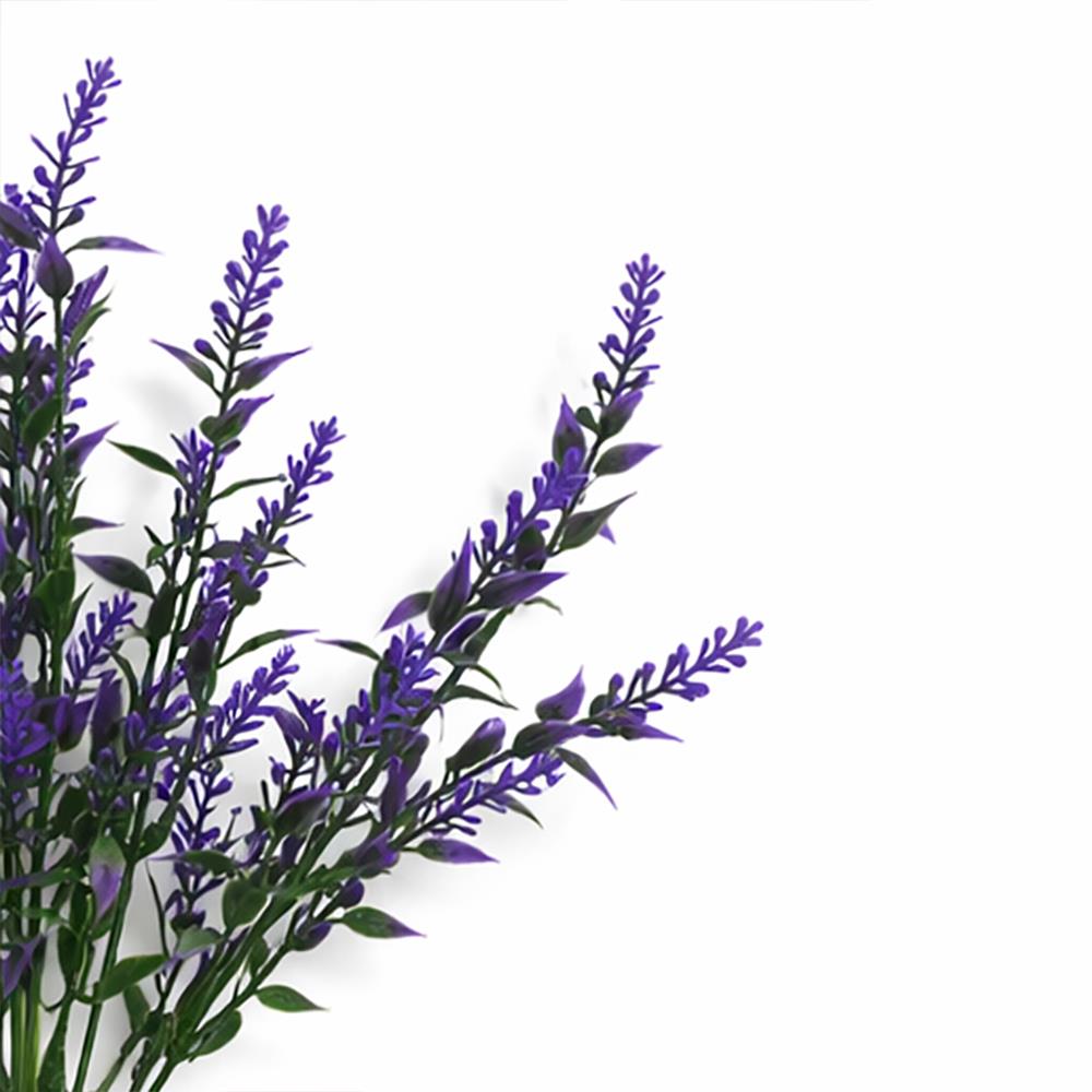 34cm Artificial Purple Heather Stem Plant – image 3