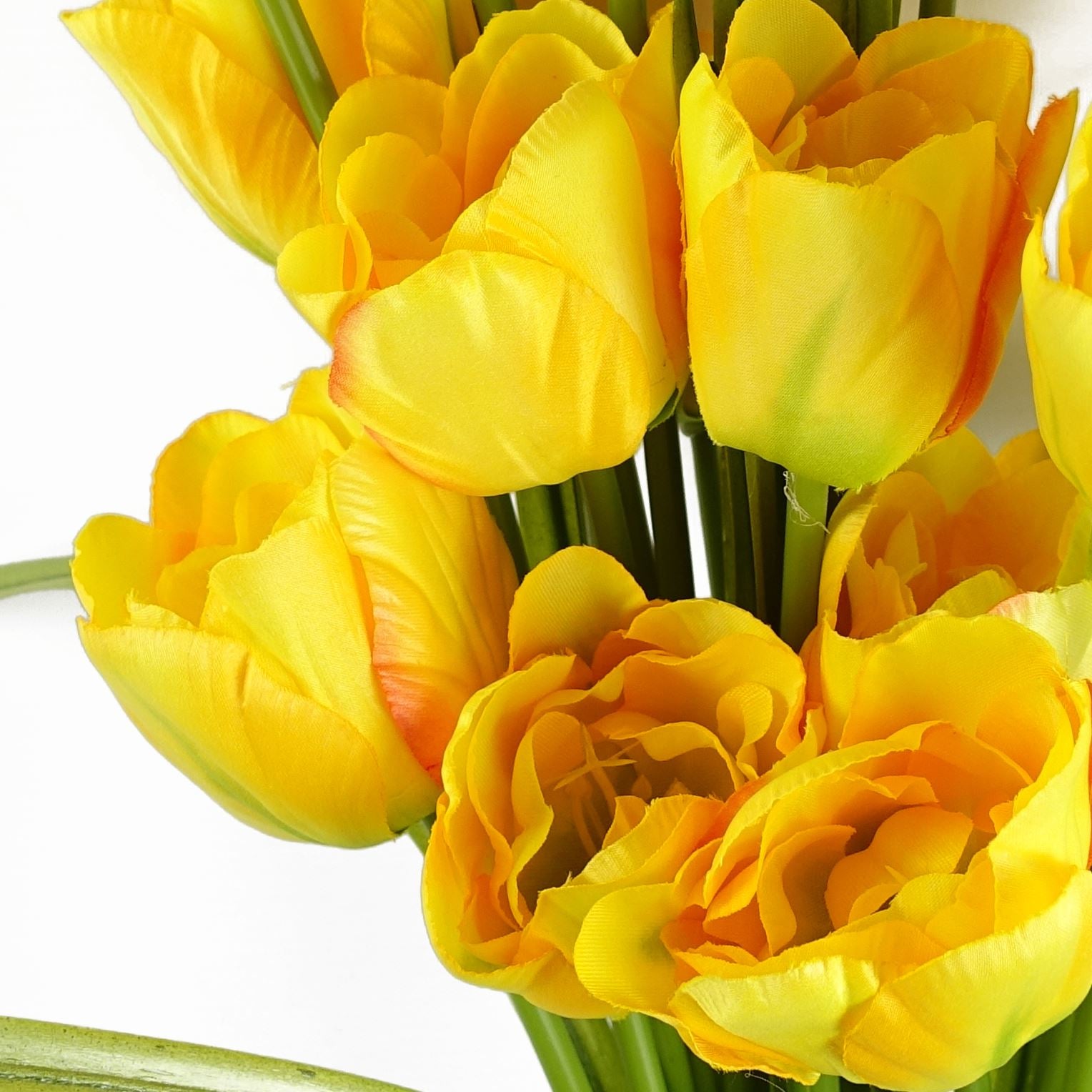 80cm Artificial Tulip Yellow Stem – image 3
