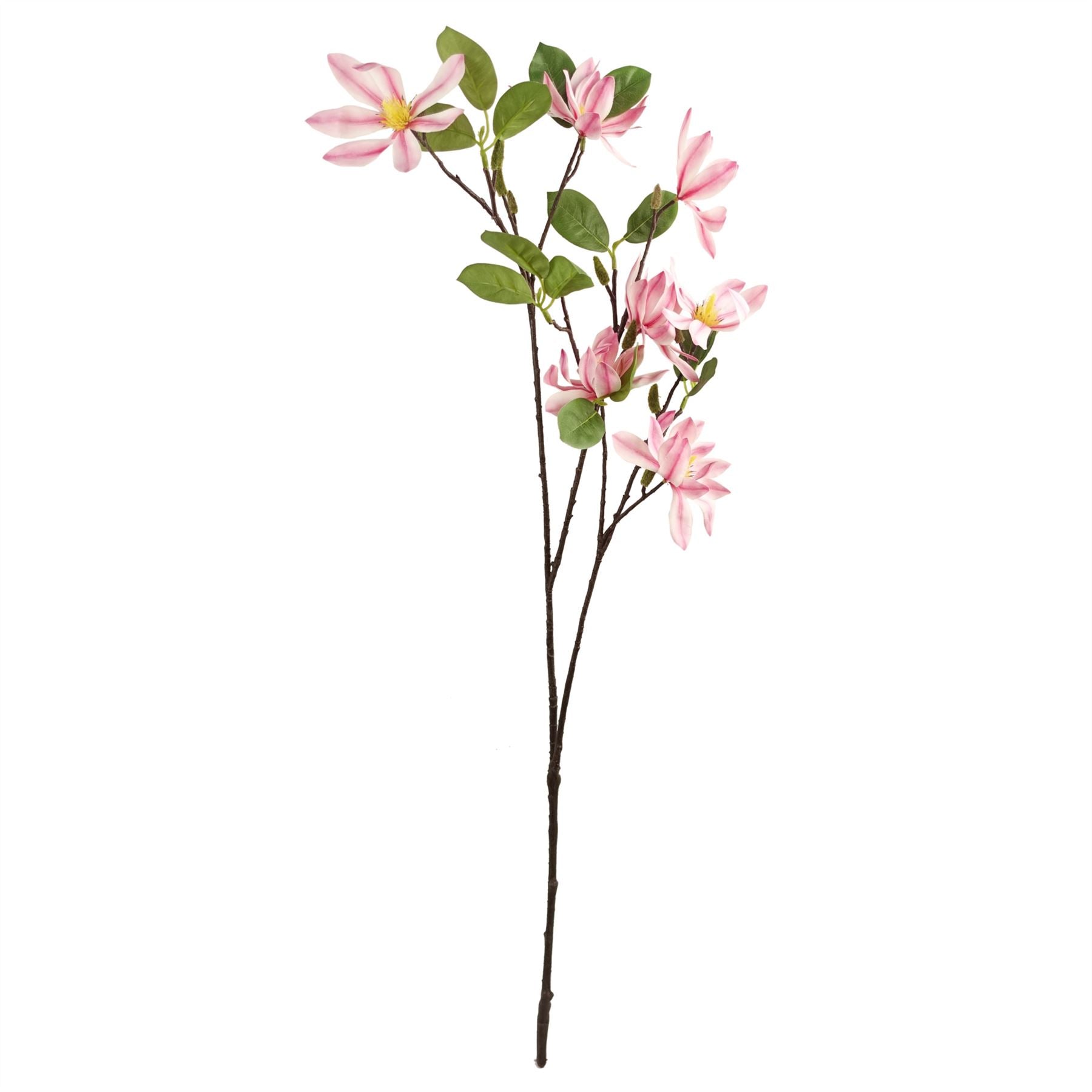 100cm Pink Magnolia Floral Spray Artificial – image 2