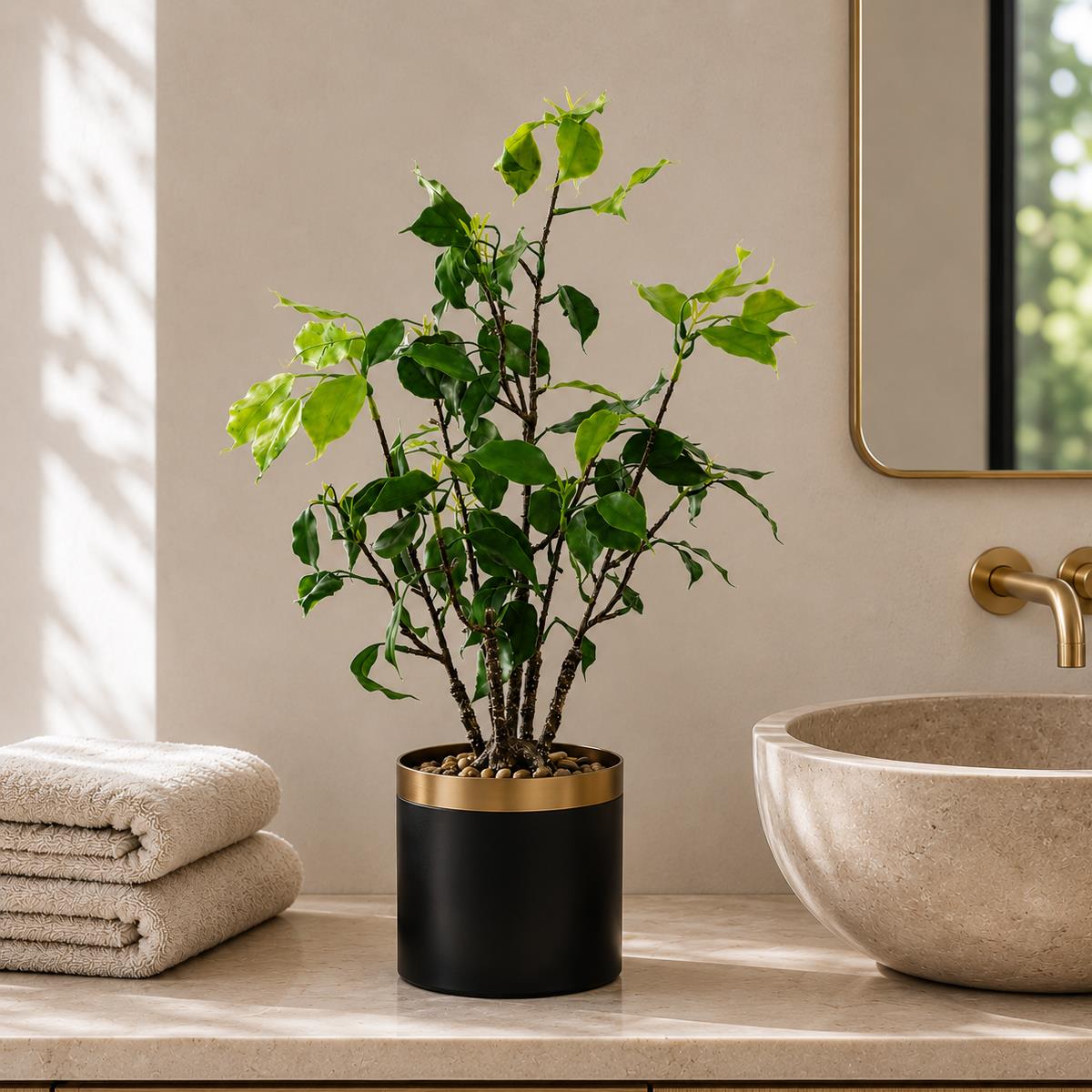 60cm Artificial Banyan Bonsai Ficus Tree – image 3