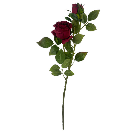 60cm Artificial Red Rose Flower – image 2