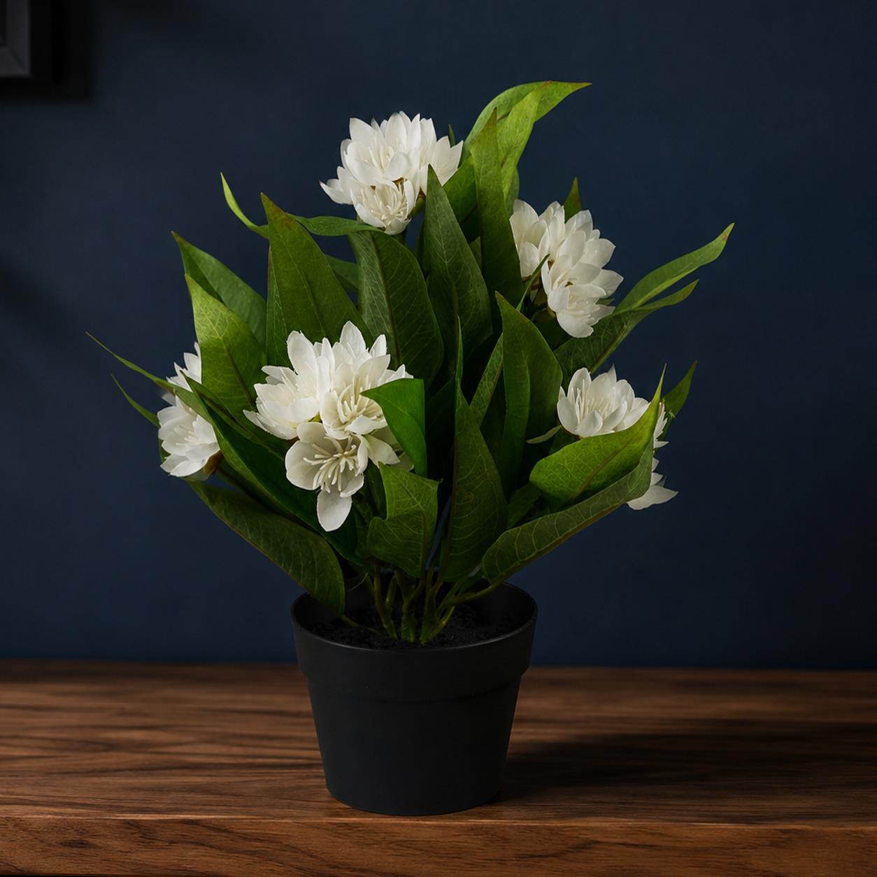 18cm Artificial Freesia Plant White Flowering – image 3