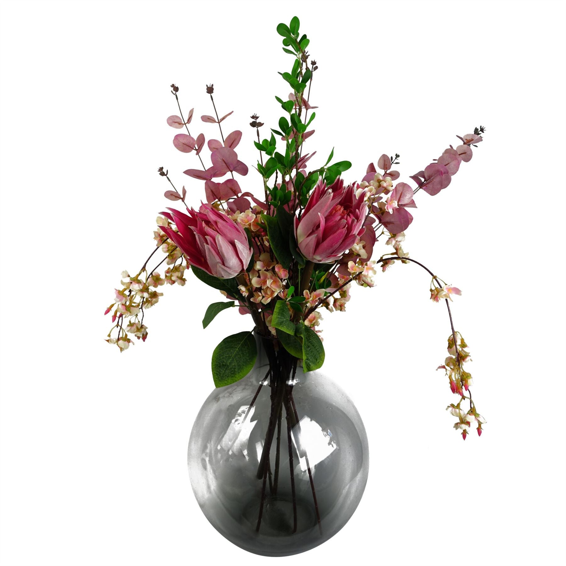 80cm Artificial Pink Eucalyptus Foliage Stem – image 9