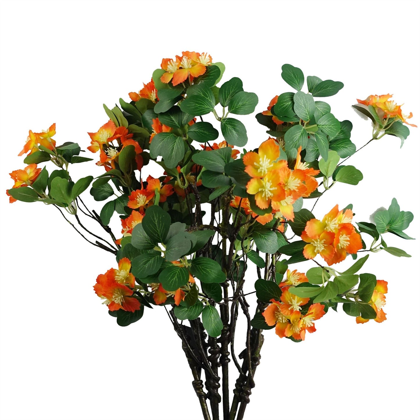 60cm Artificial Flower Foliage Spray Orange – image 7