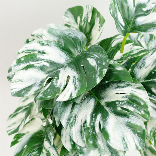 30cm Artificial Variegated Green Potted Monstera Trailing Plant – image 2