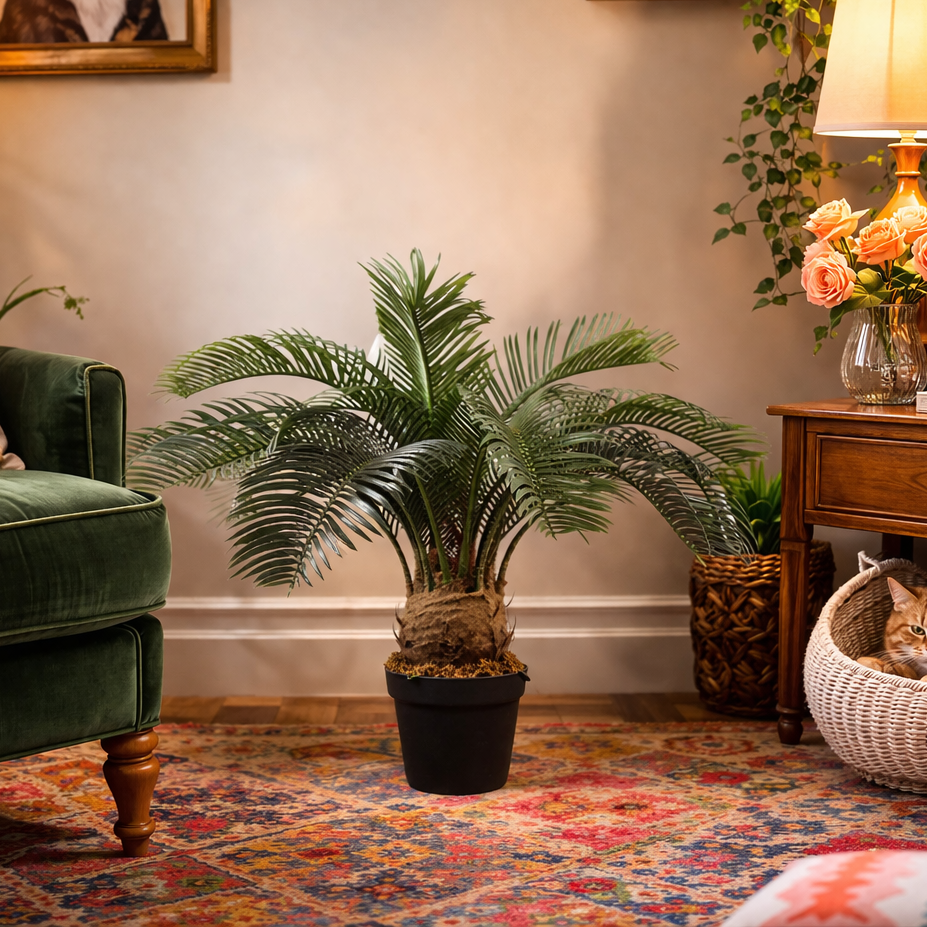 60cm Artificial Tropical Cycas Palm Plant – image 3
