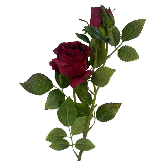 60cm Artificial Red Rose Flower