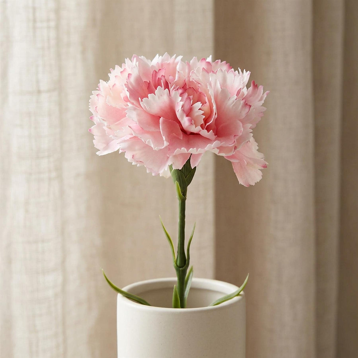 57cm Single Pink Carnation Artificial Flower