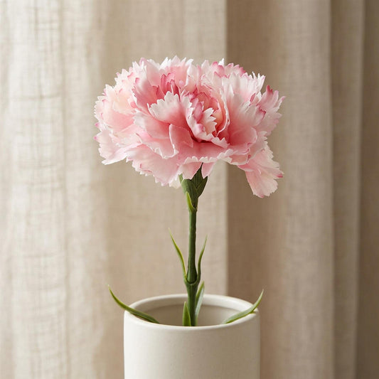 57cm Single Pink Carnation Artificial Flower