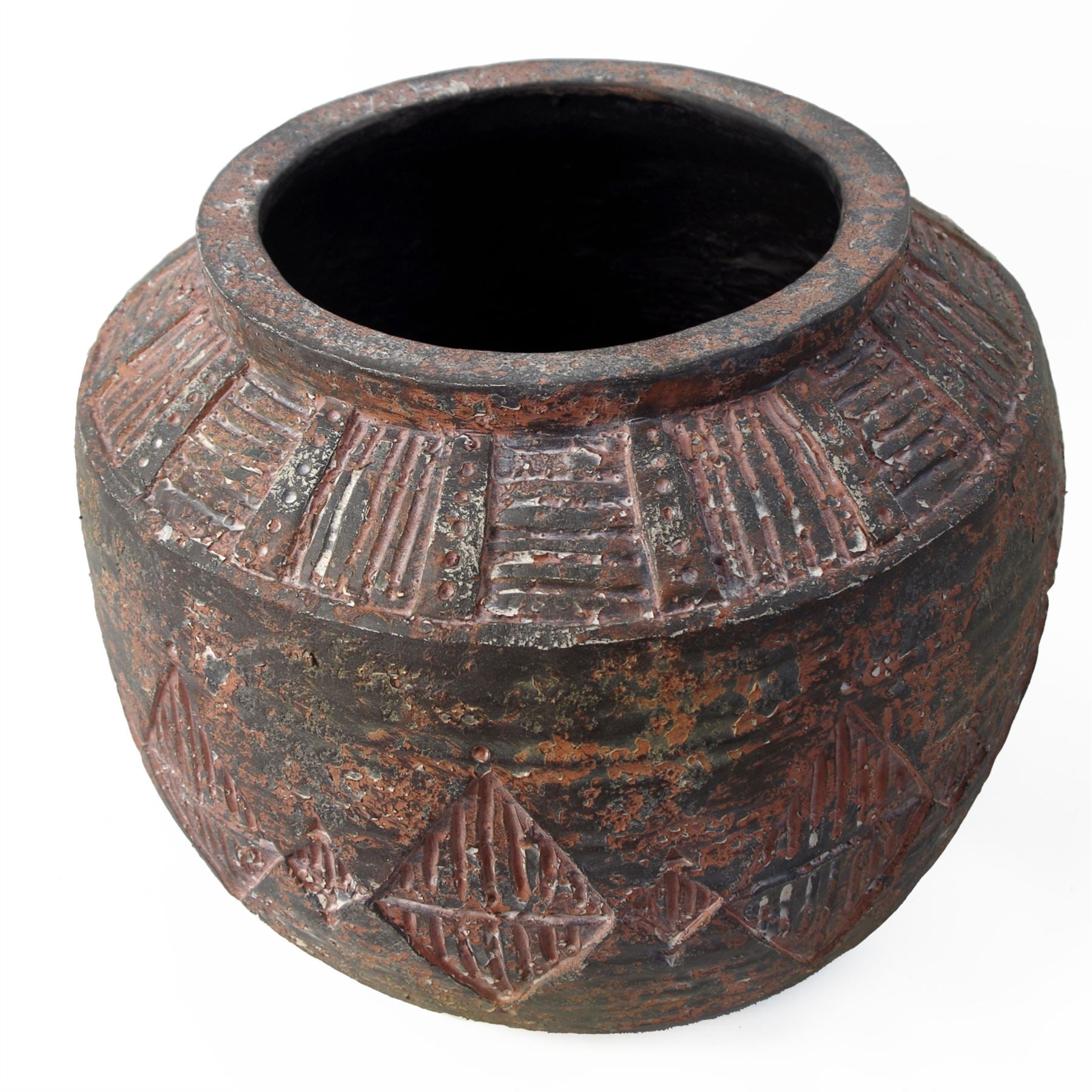 27cm x 36cm Aztec Diamond Large Planter BrownBrown – image 5
