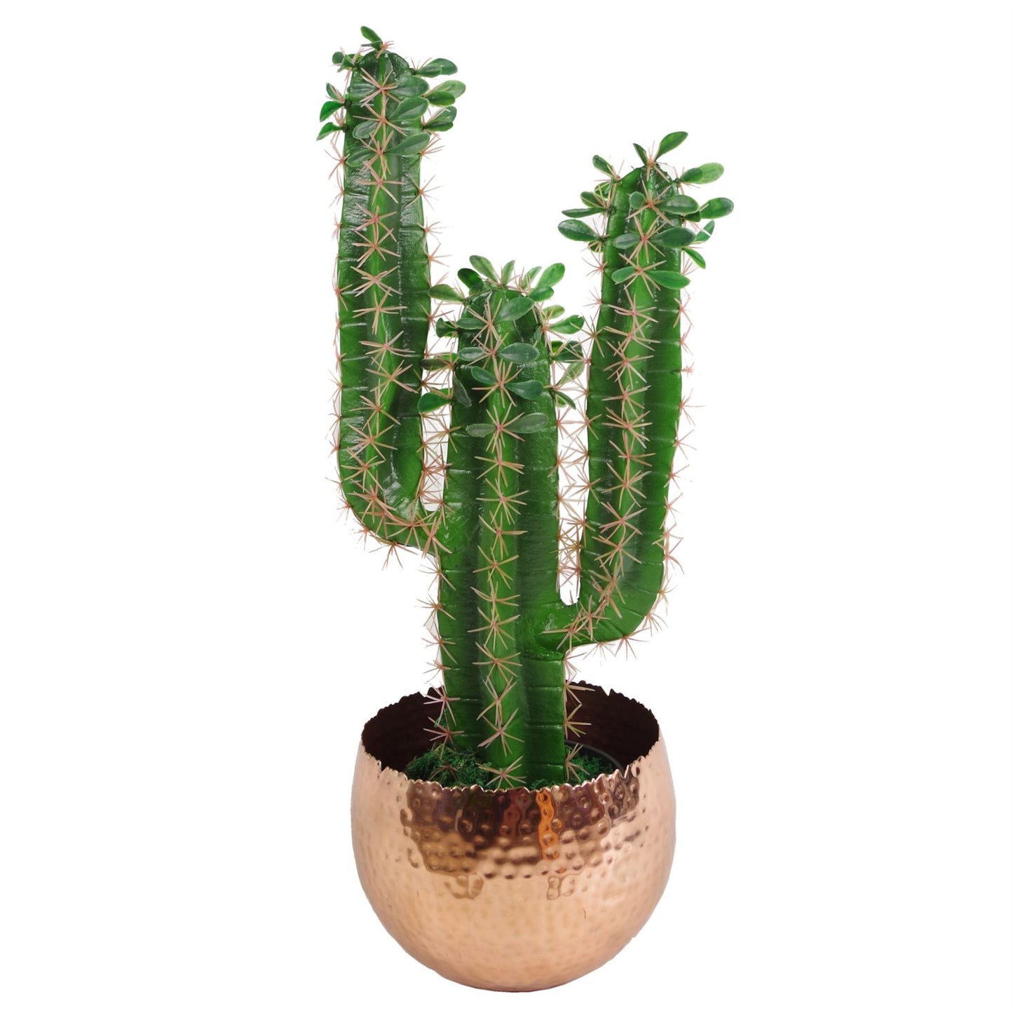 Leaf Large Planter 22 x 17cm Hammered Gold Colour Curvy Edge – image 4