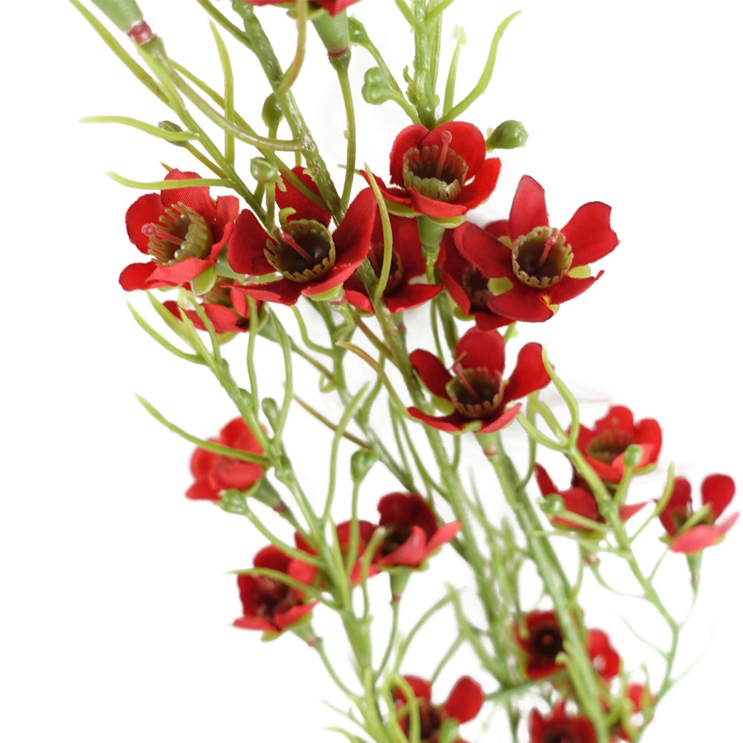 100cm Artificial Foliage with Small Flowers Red – image 3