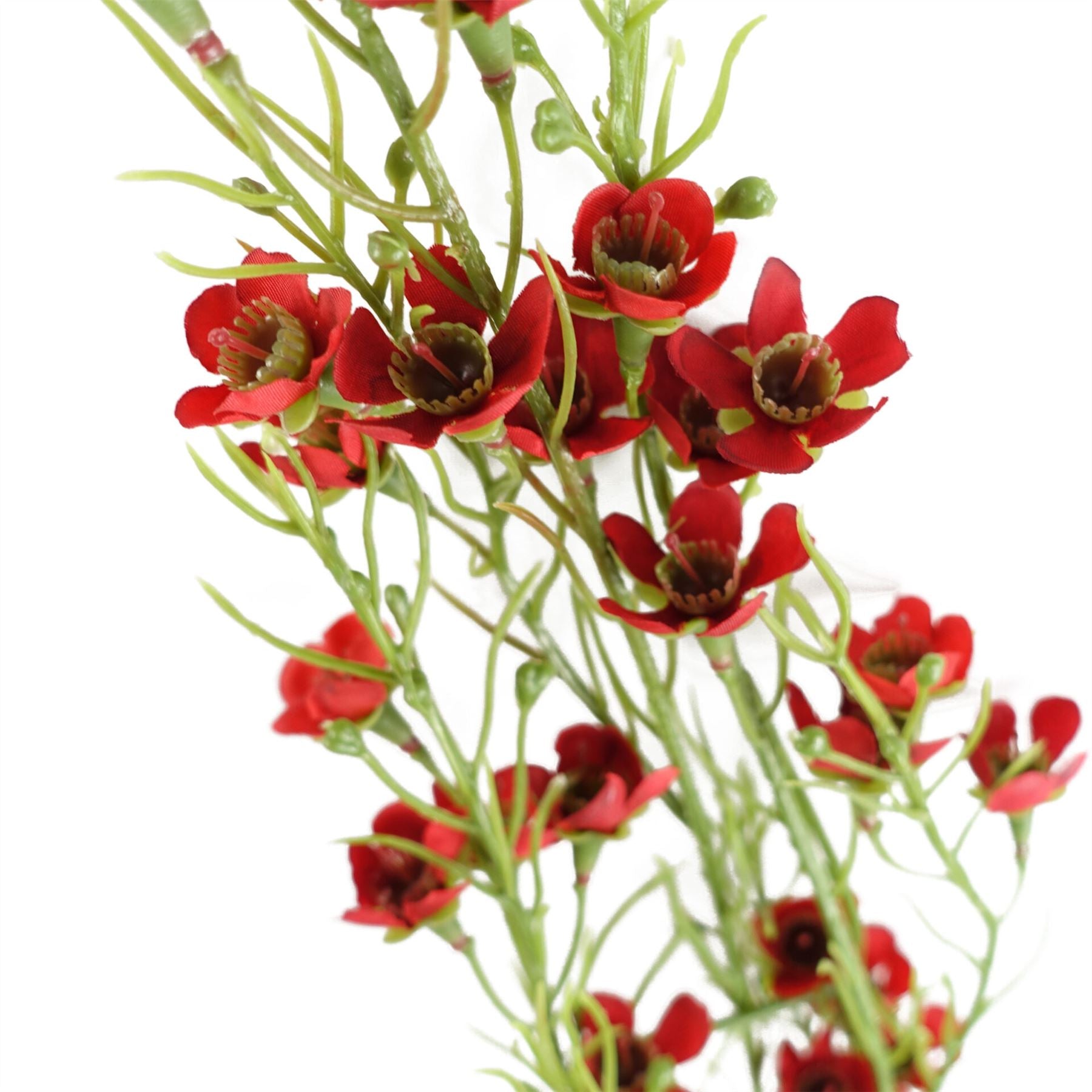100cm Artificial Foliage with Small Flowers Red – image 3