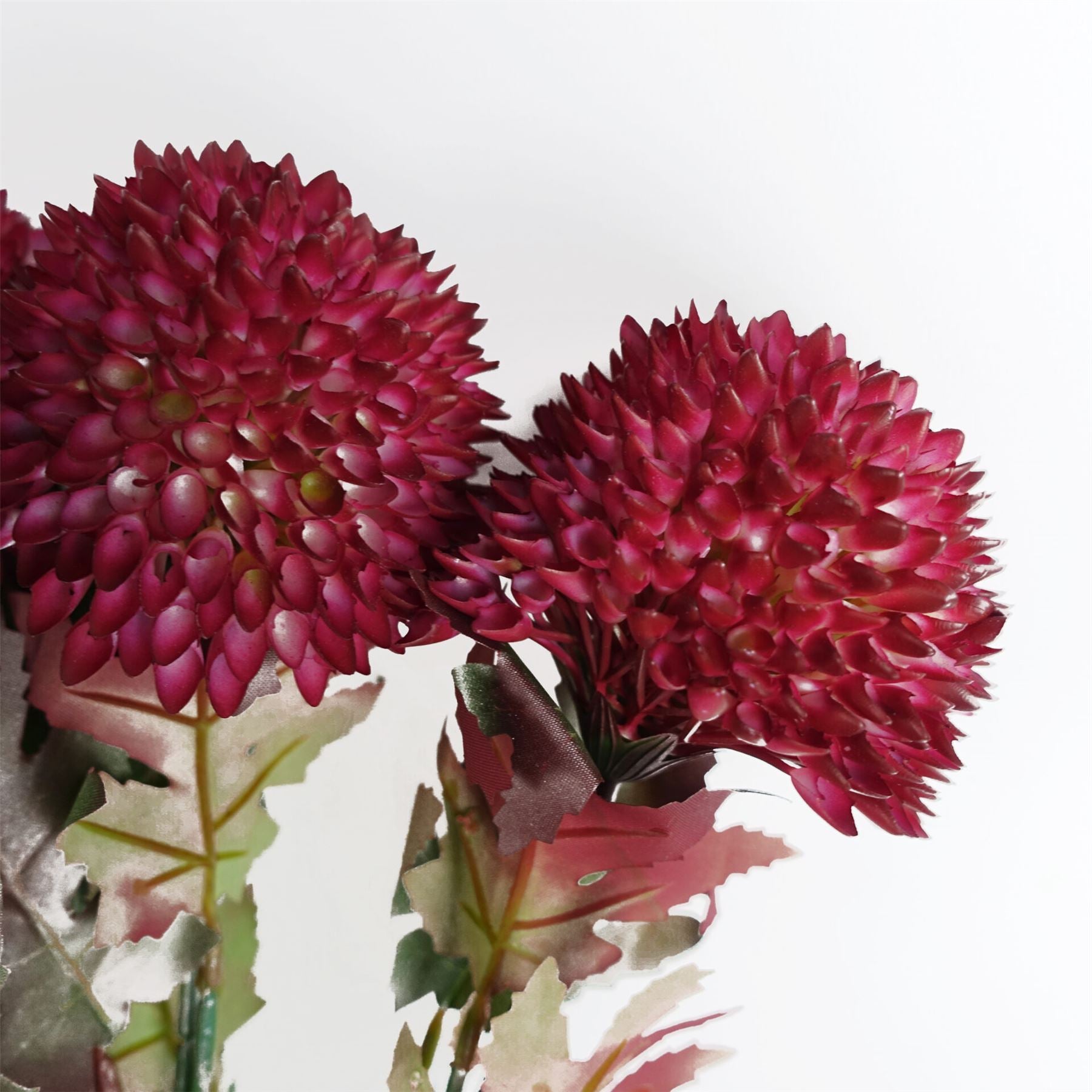 70cm Large Ball Dahlia Artificial Flower Stem Pink – image 3