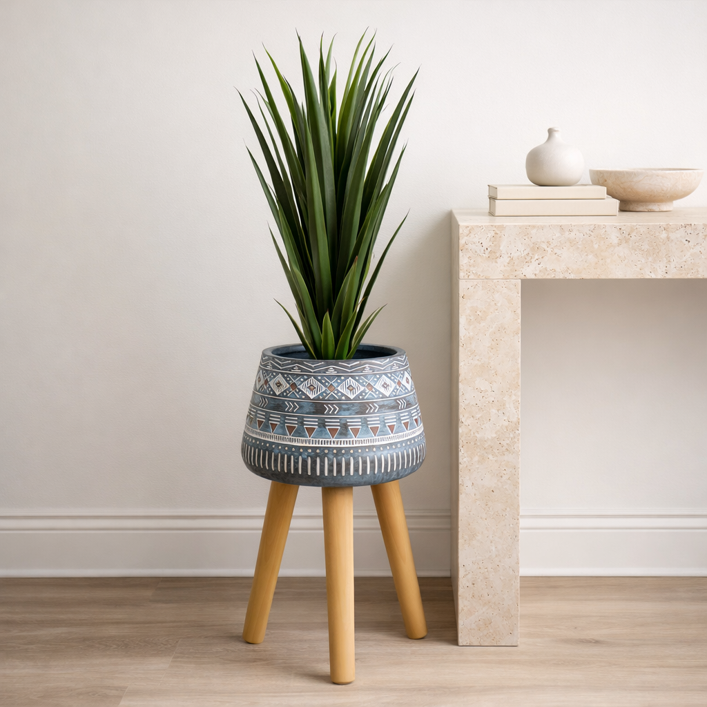 44cm x 26cm Aztec Blue Composite Large Planter – image 2