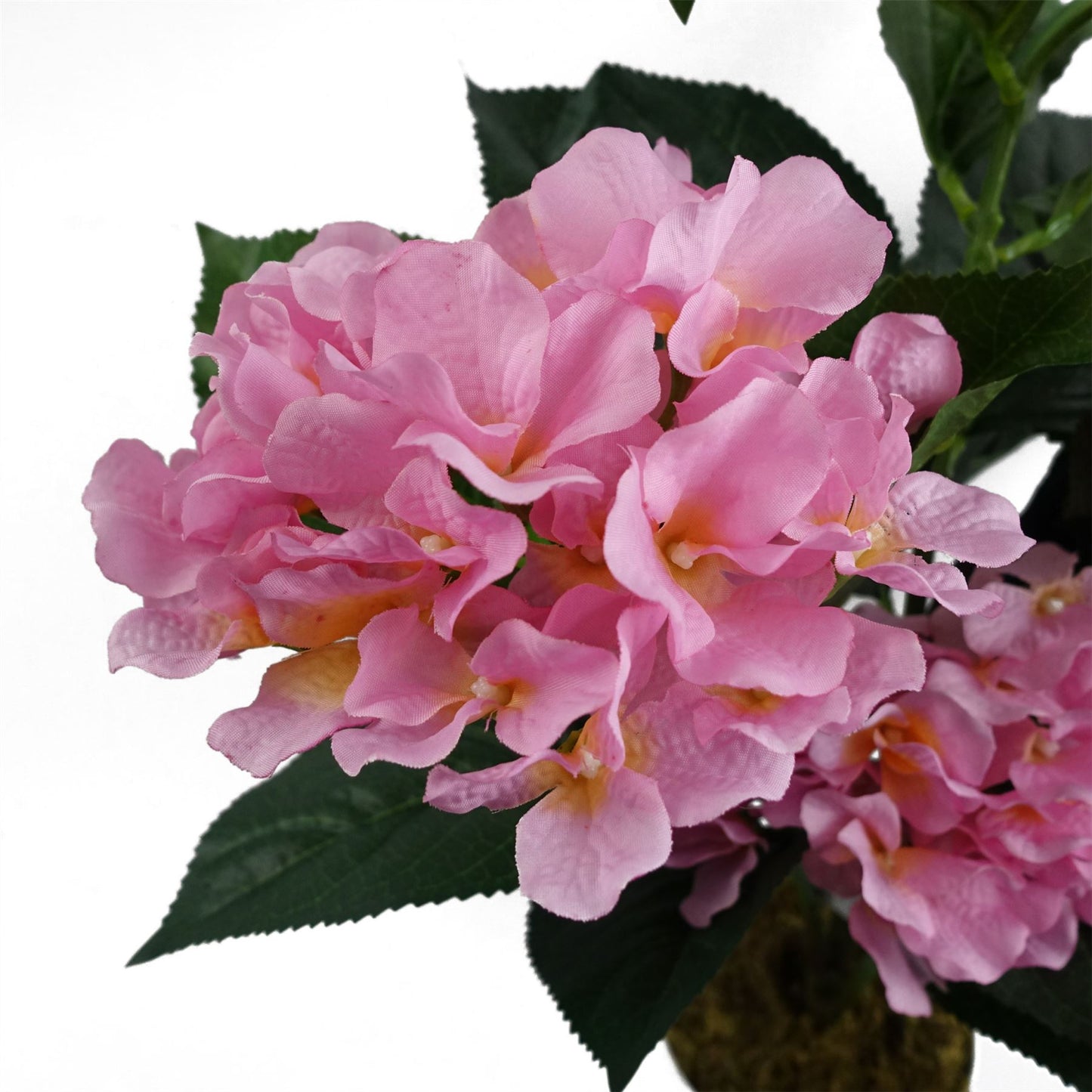 55cm Artificial Pink Hydrangea Plant – image 4