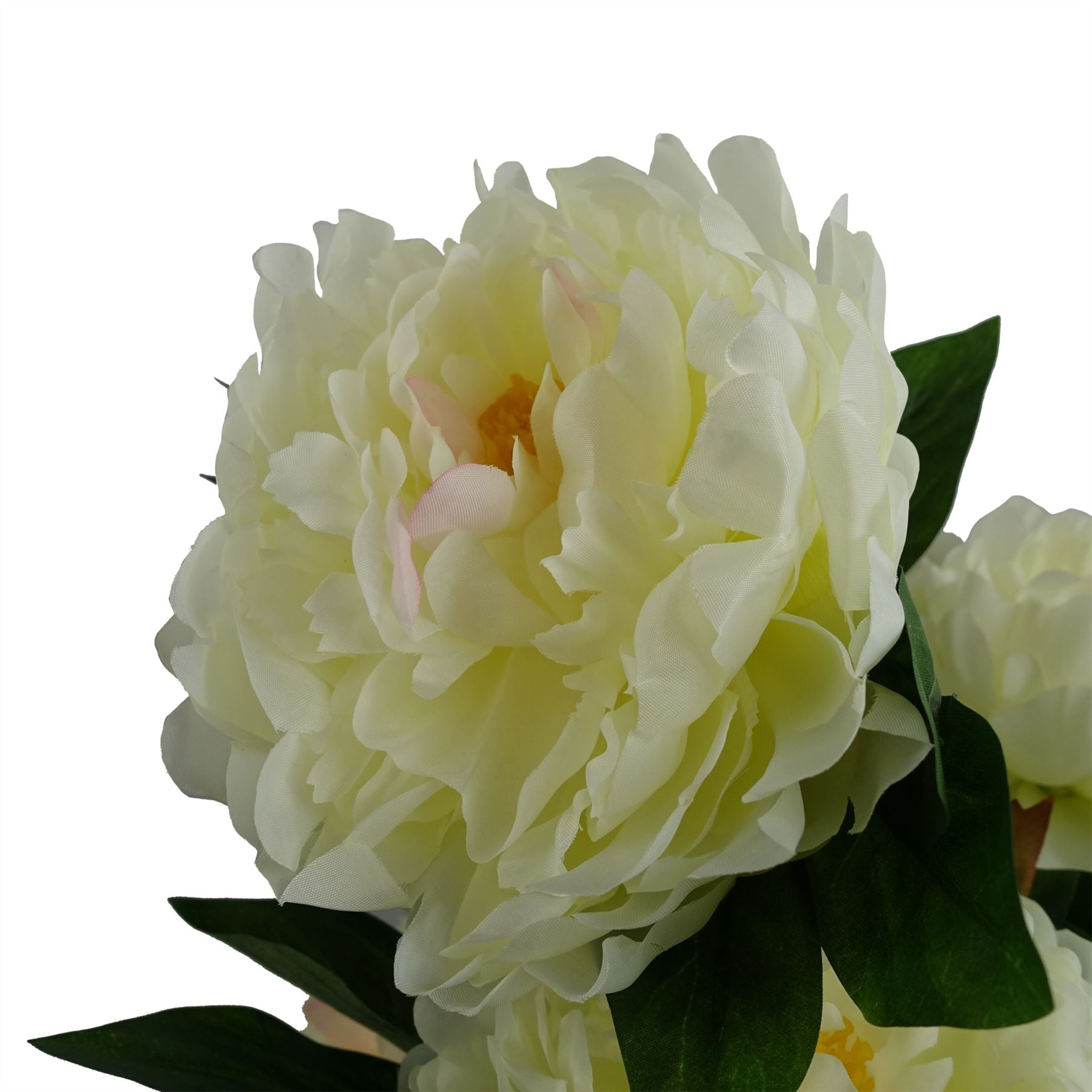 55cm Artificial White Peony Plant – image 5
