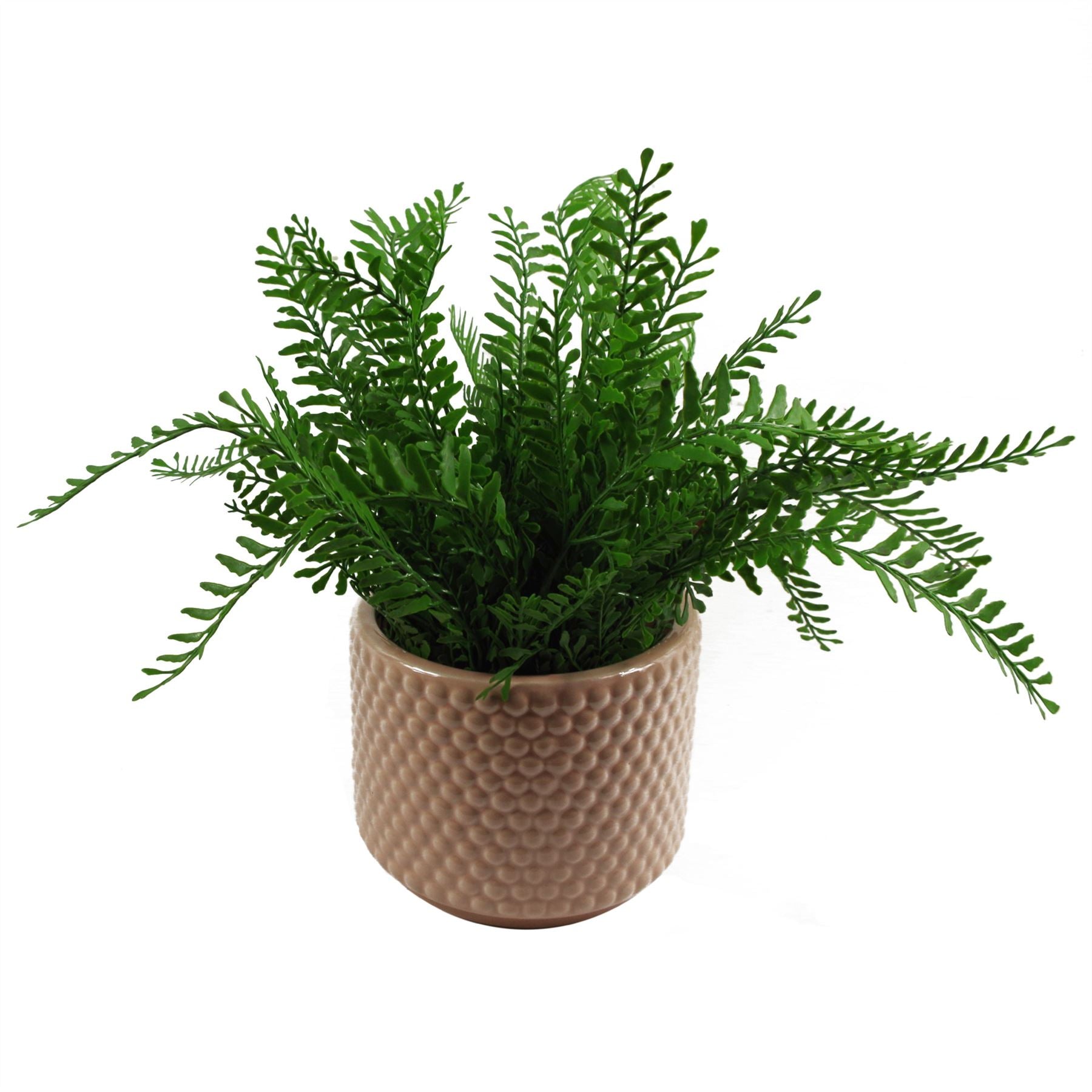 Dusty Pink Peach Raised Dots Ceramic Plant Pot 15 x 15 x 12.5cm – image 5