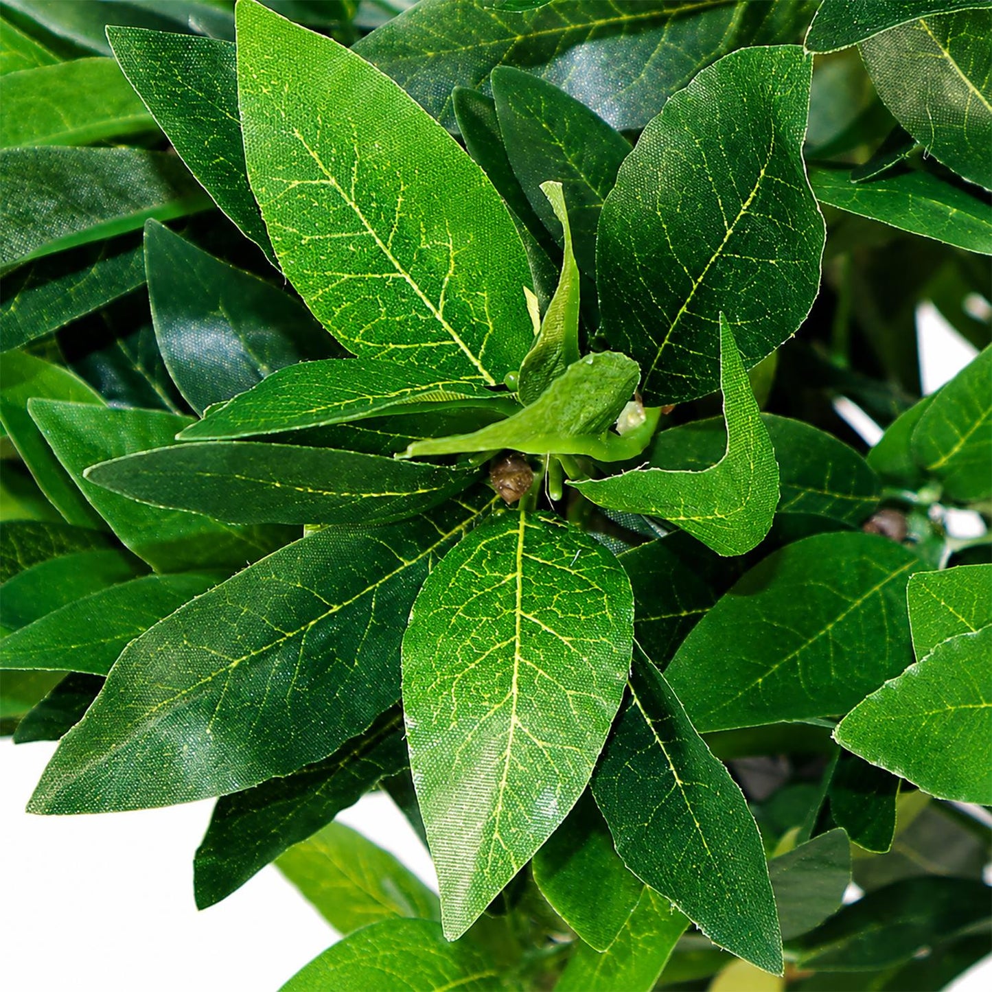 Pair of 90cm Plain Stem Artificial Topiary Bay Laurel Ball Trees – image 2