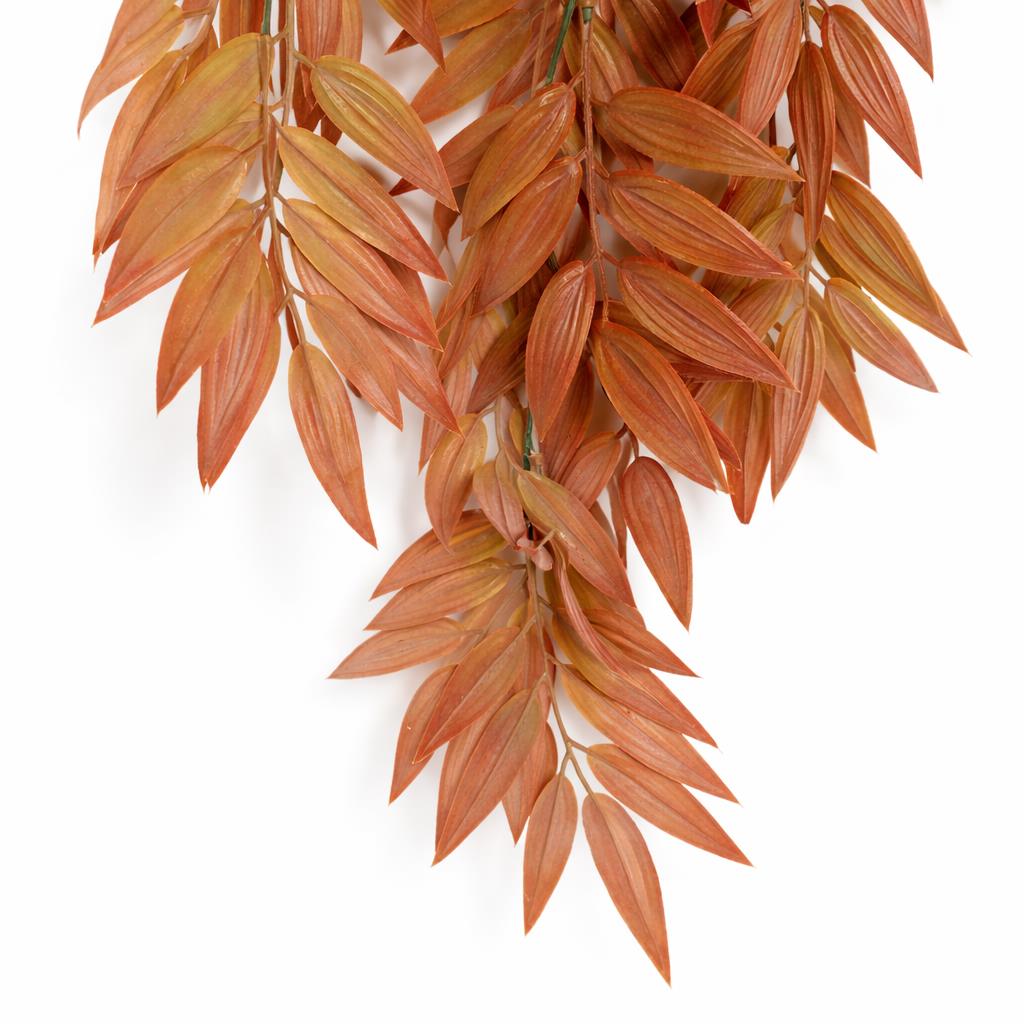 75cm Artificial Trailing Foliage Plant Dusty Orange Hanging Faux – image 2