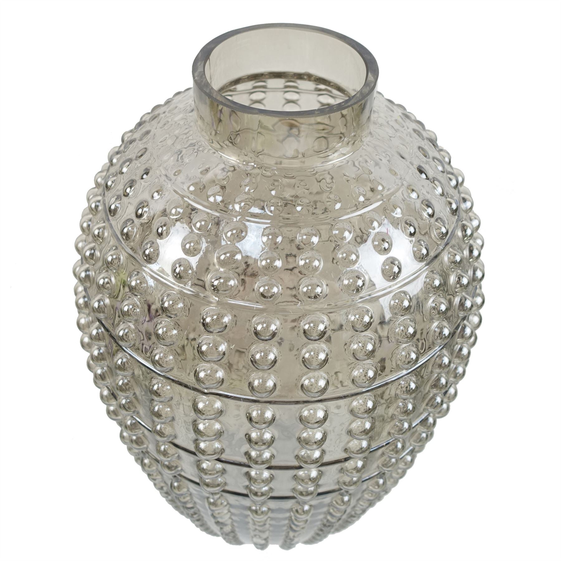 35cm Smoke Grey Bubble Vase – image 4