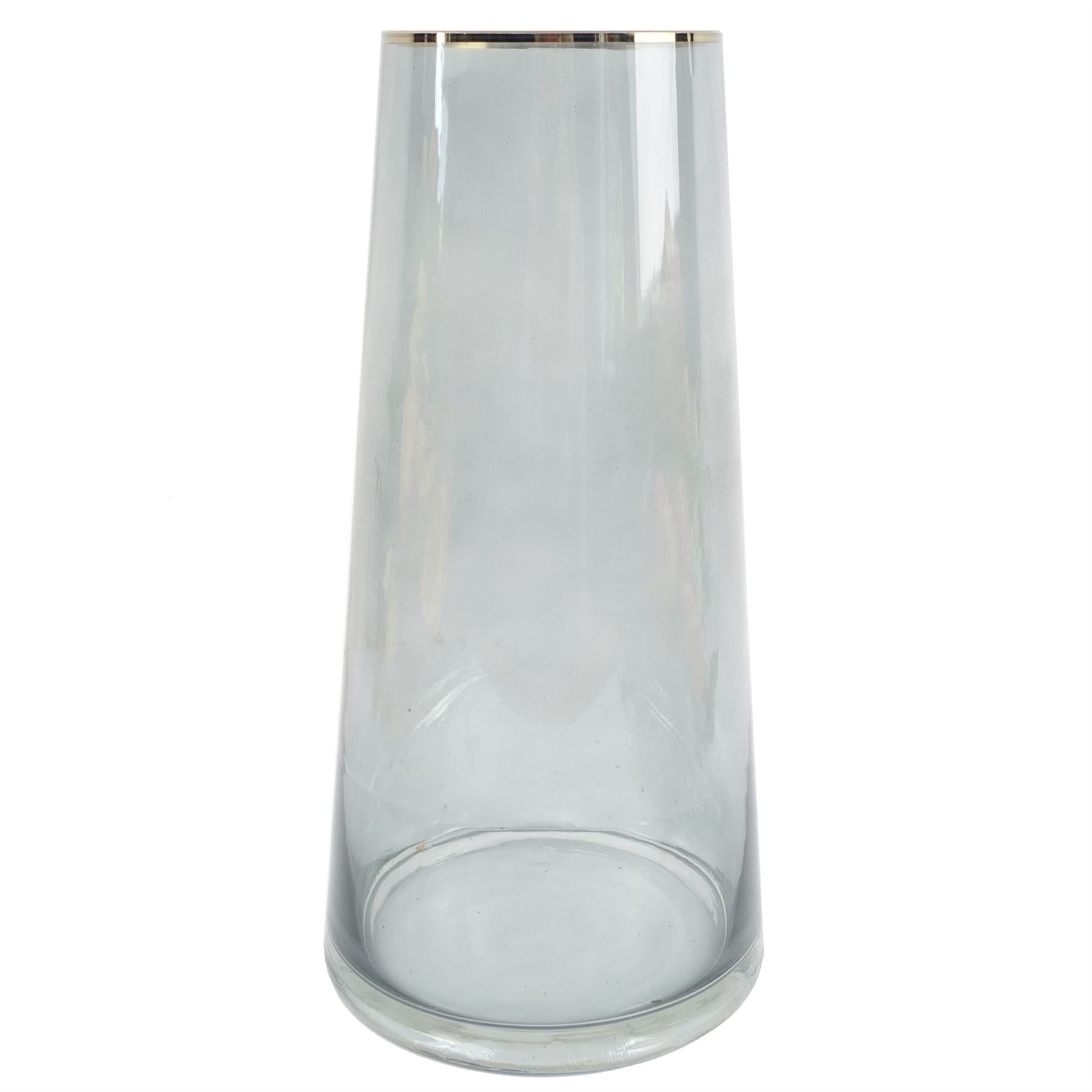 60cm Artificial Berry Delphinium Cream Flower Mix Glass Vase – image 2