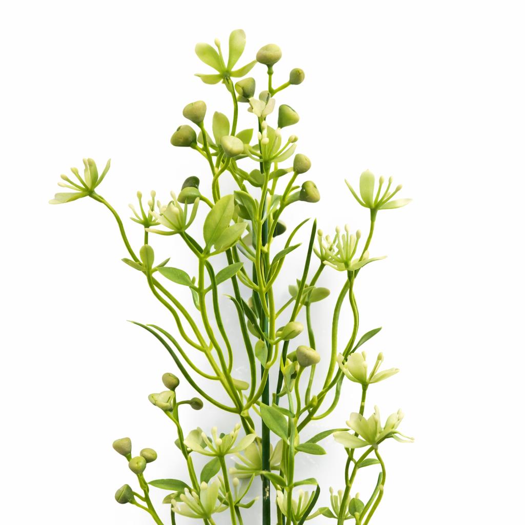 48cm Artificial Wild Berry Blossom Spray Stem Faux Green Floral Filler – image 2