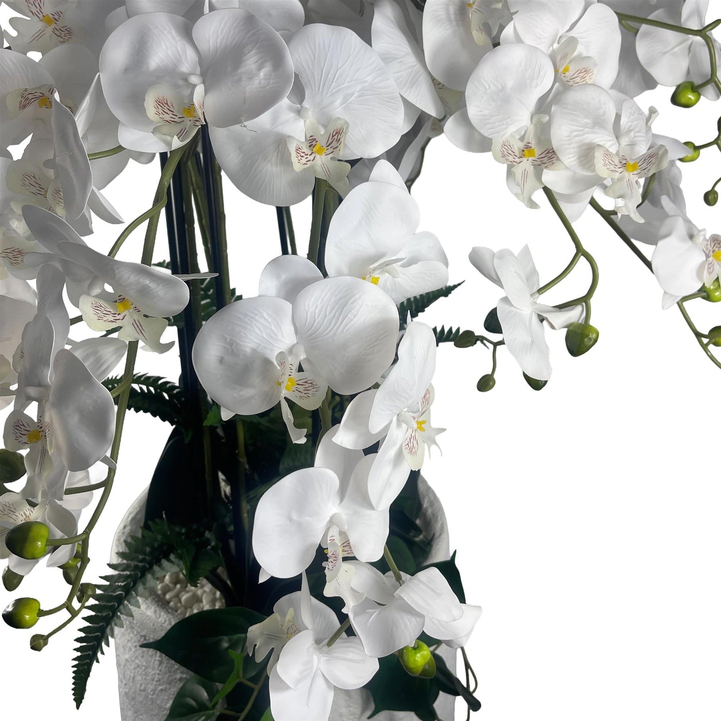 150cm White Orchid Potted Display Artificial – image 8