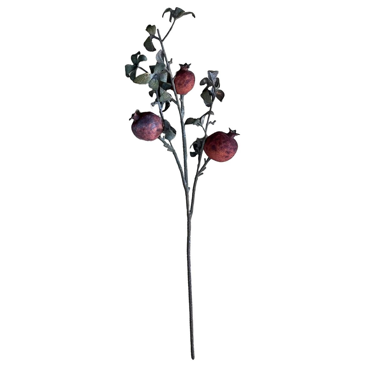 75cm Pomegranate Stem Artificial Red – image 3