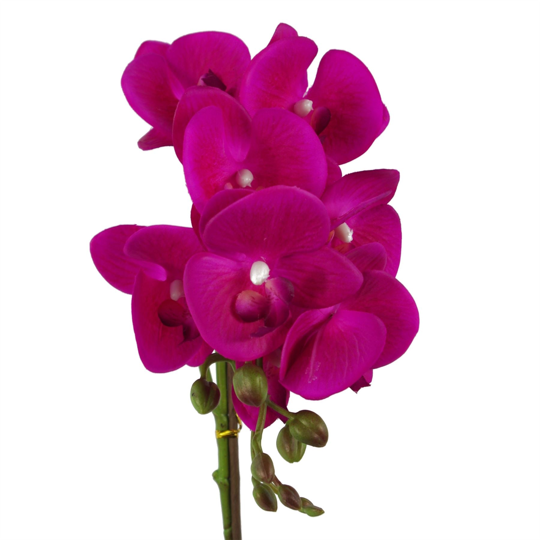 50cm Phalaenopsis Orchid Artificial Silver Dark Pink – image 2