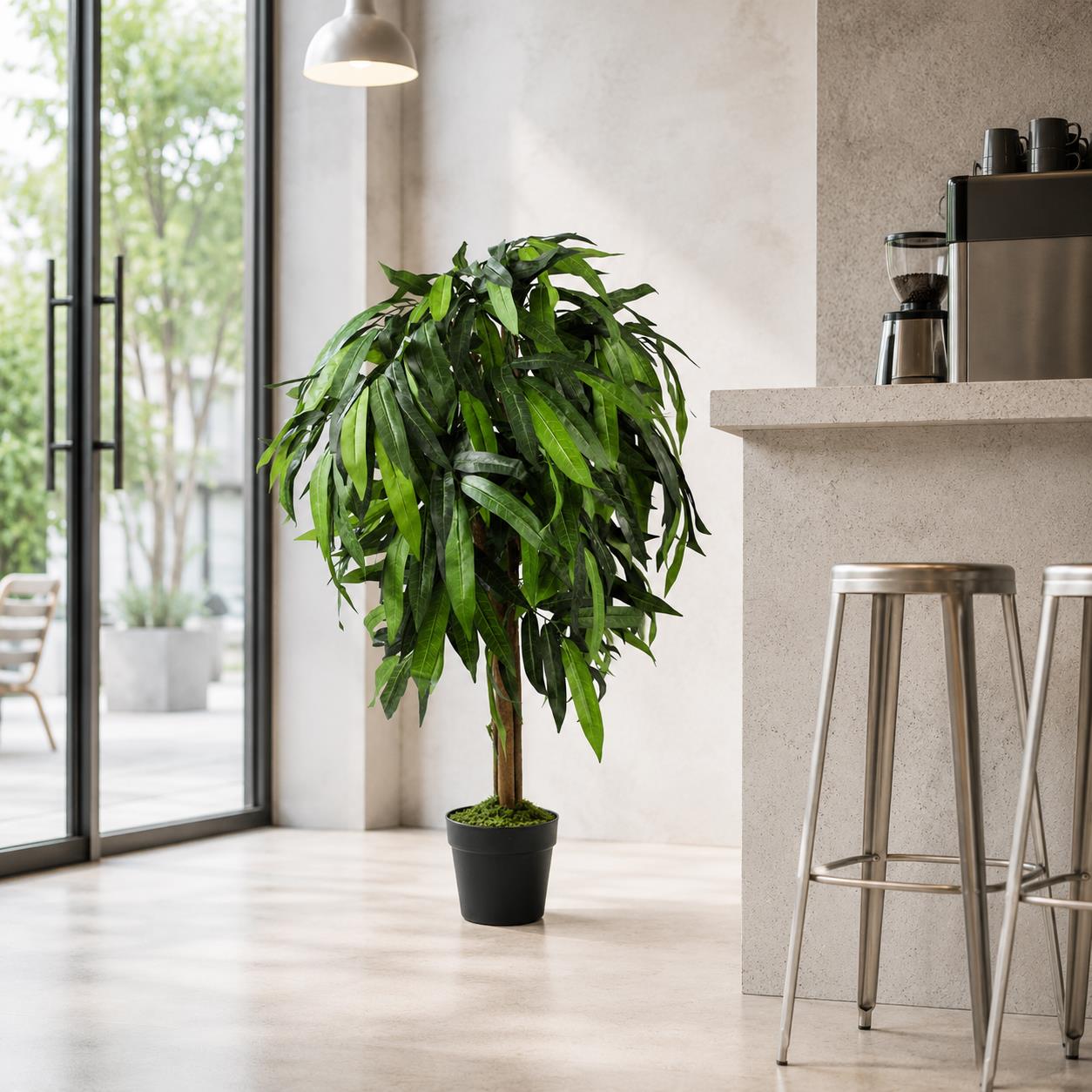100cm Tall Large Artificial Mango Tree Plant – image 6