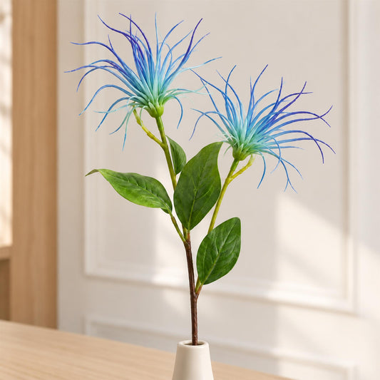 80cm Artificial Blue Spider Flower Stem