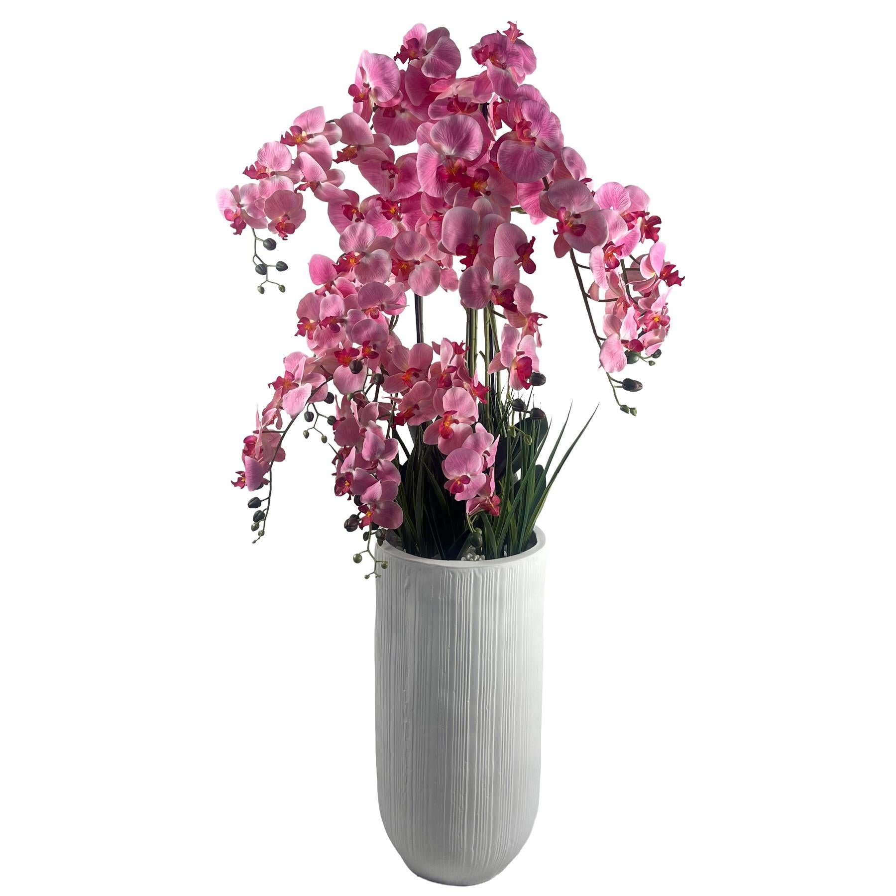 150cm Pink Orchid Potted Display Artificial – image 2