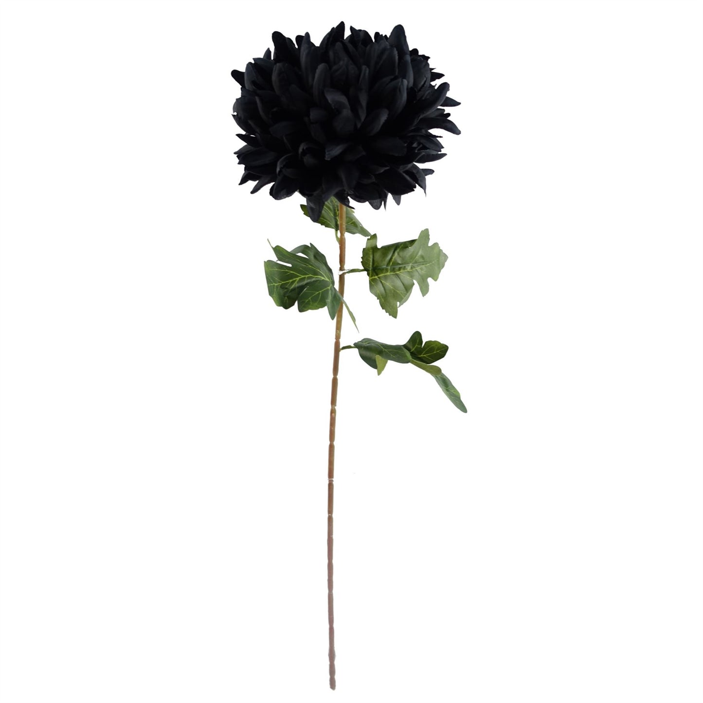 75cm Artificial Extra Large Reflex Chrysanthemum Black – image 3
