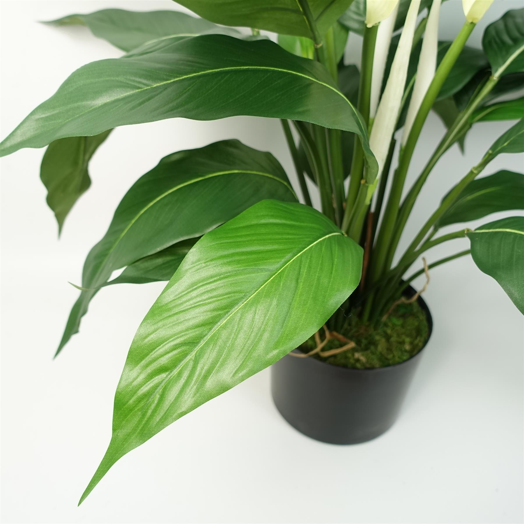 Artificial White Spathiphyllum Peace Lily – image 4