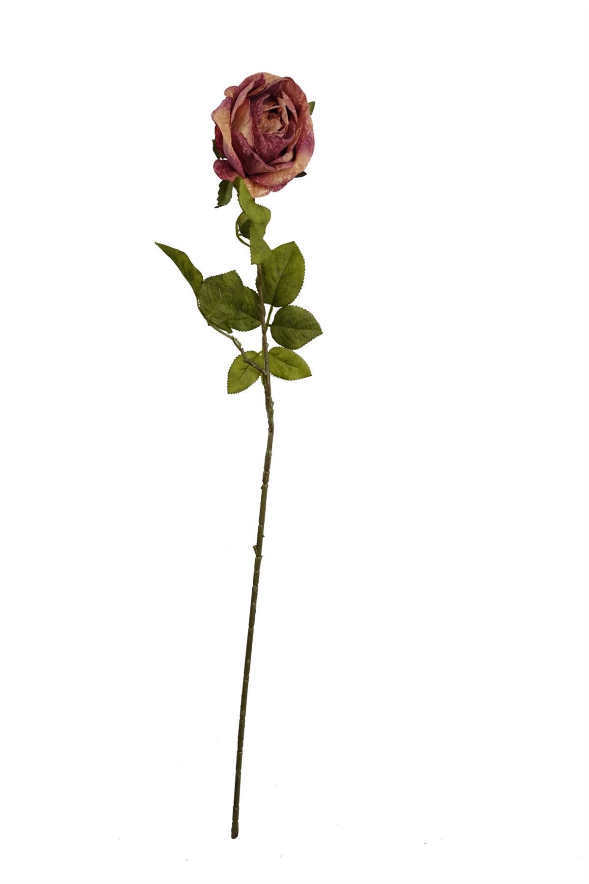 70cm Artificial Dark Pink Rose – image 2