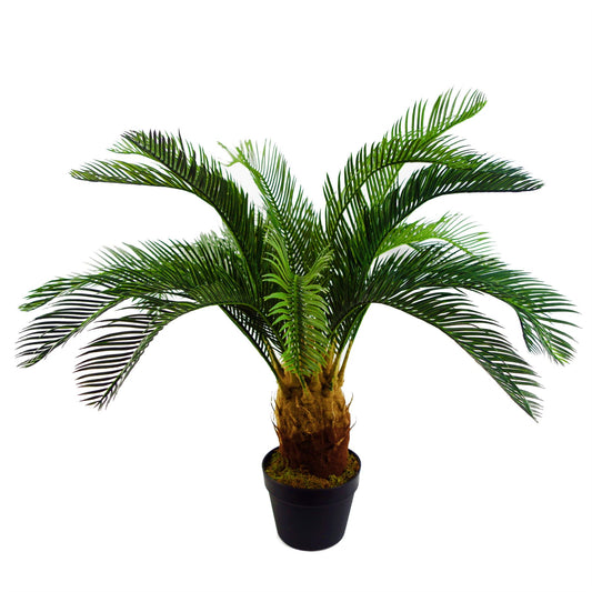 80cm Artificial Tropical Cycas Palm Plant – image 2