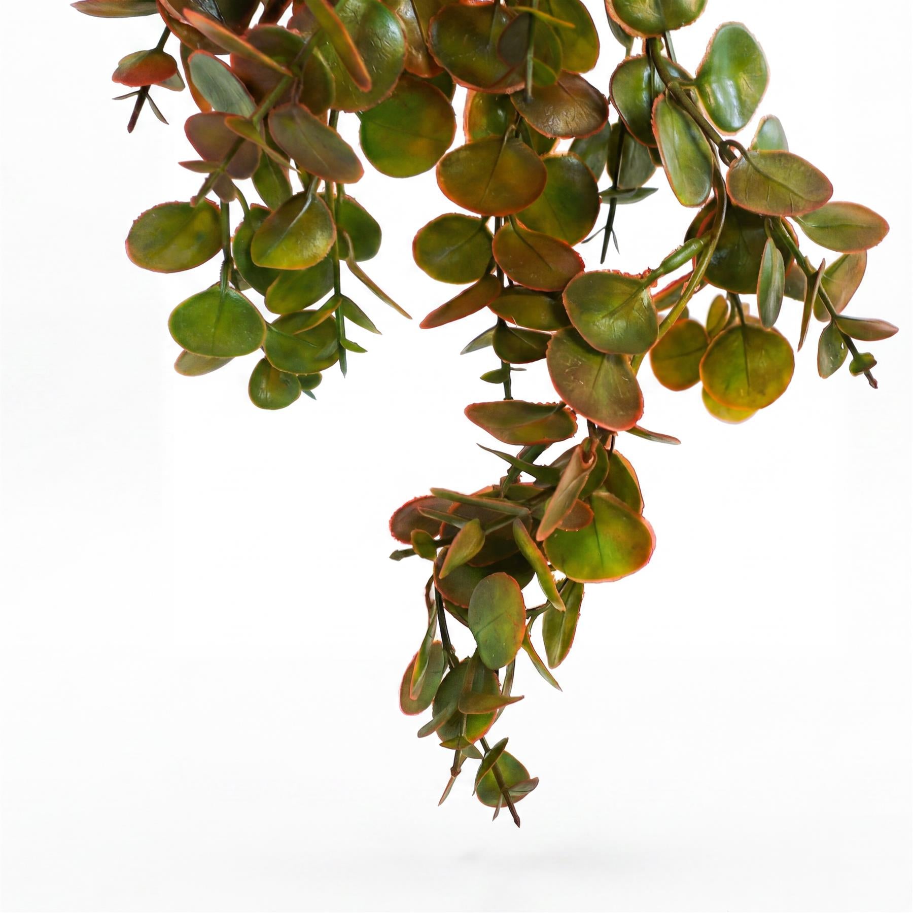 75cm Artificial Trailing Round Leaf Foliage Plant Autumn Green Bronze – image 2
