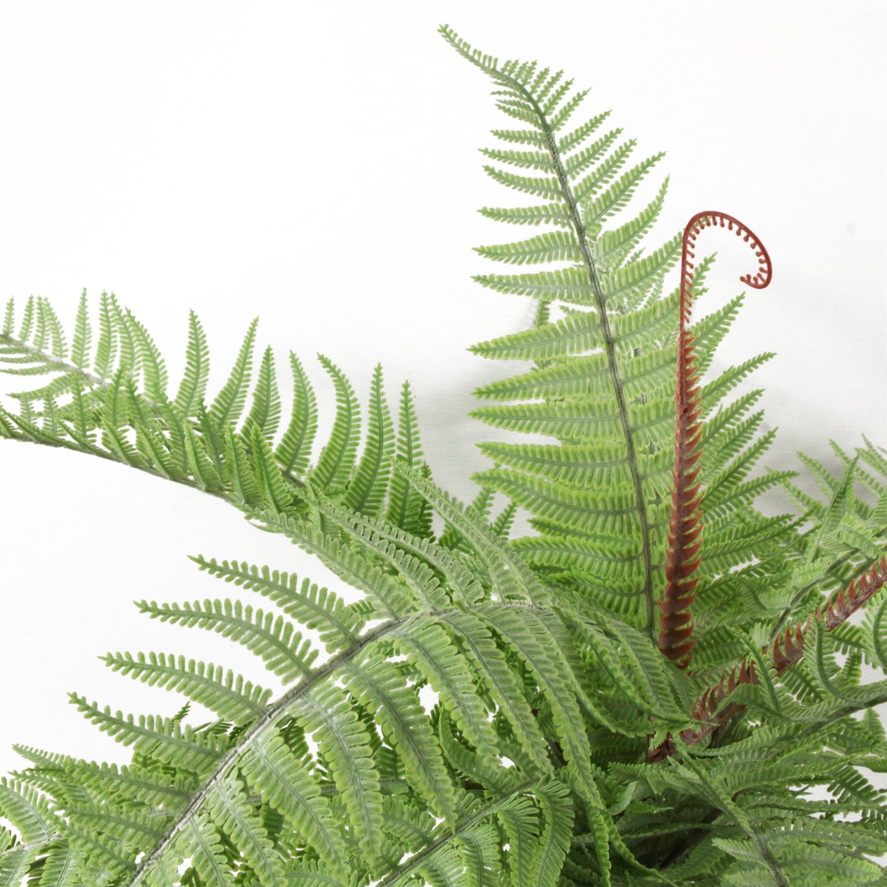 60cm Artificial Bushy Dixie Wood Fern Light Green Plant – image 4